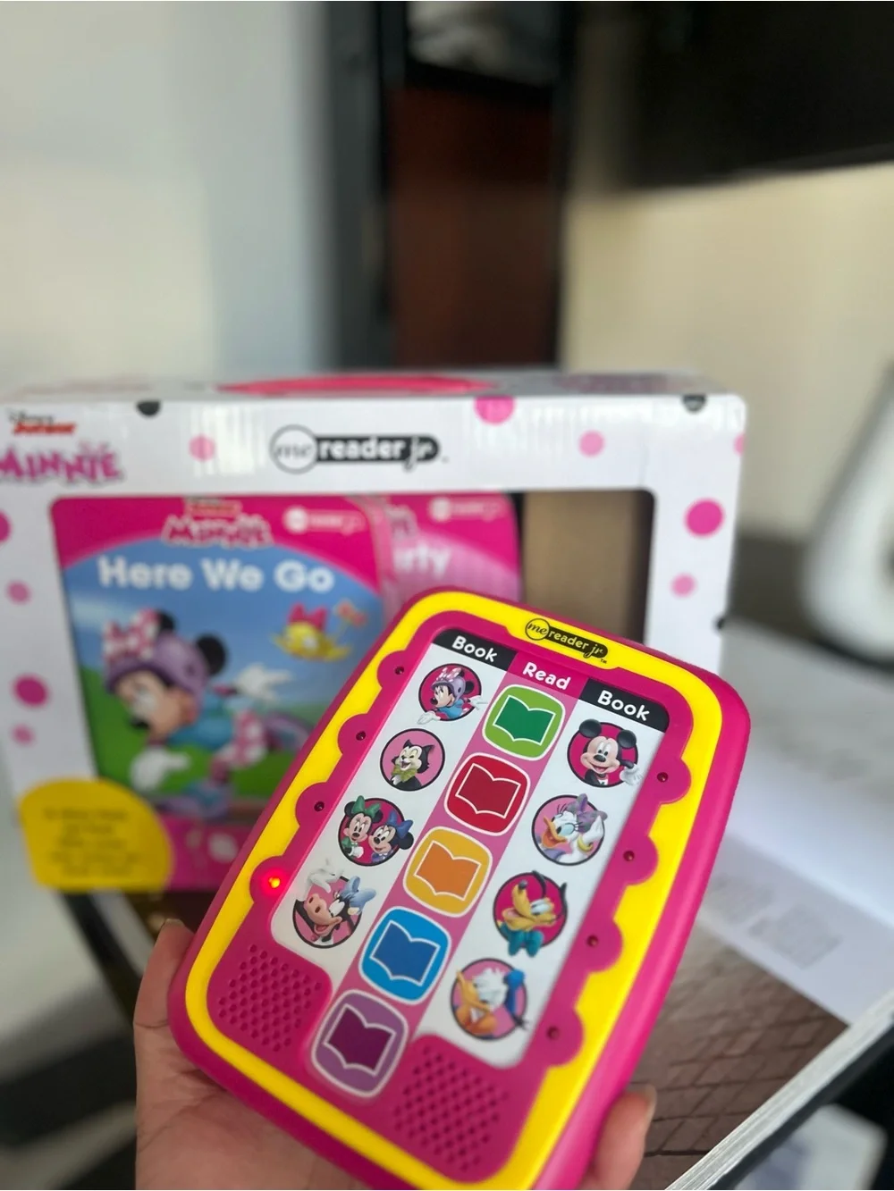 Disney Junior Pink & Yellow Learn-to-Read Toy Tablet